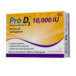 Pro D3 10,000 IU Weekly Vitamin D3 Capsules - High-Potency UK Supplements for Immune Support and Wellbeing