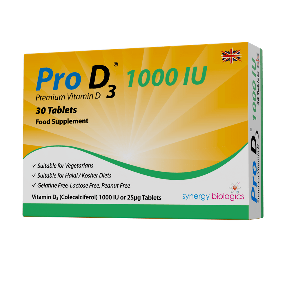 Pro D3 1000 IU - Extra Strength Daily Vitamin D Tablets | UK