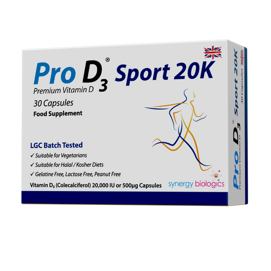 Pro D3 Sport 20K - Vitamin D3 Capsules for aspiring and elite athletes looking for LGC and Informed Sport Approval